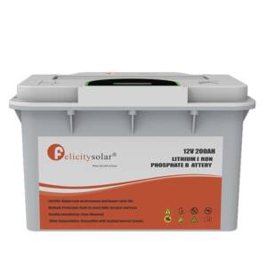 Felicity Solar 2.5KW 12V 200AH FLA Lithium Battery