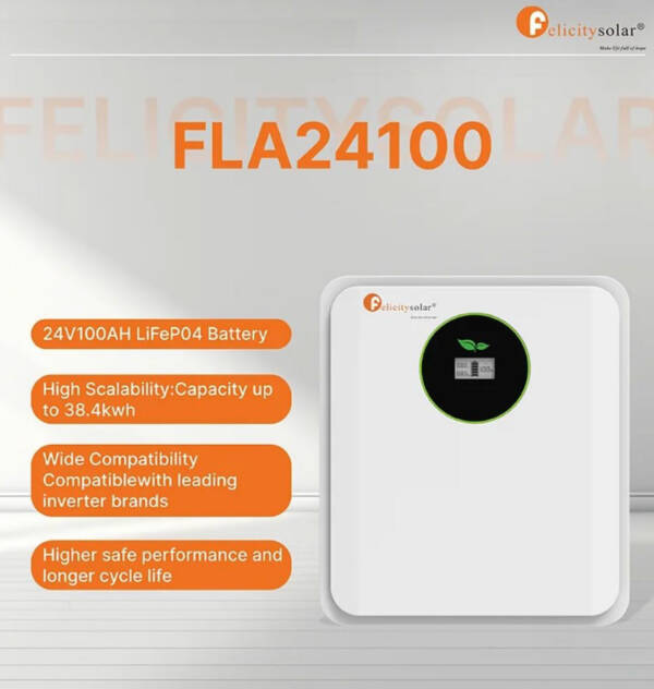 Felicity Solar 2.5KW 24V 100AH FLA Lithium - Image 5