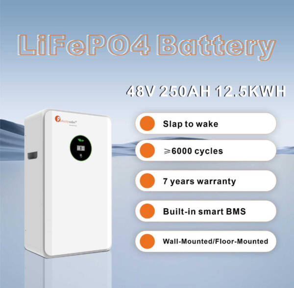 Felicity Solar 12.5KW 48V 250AH FLA Lithium Battery
