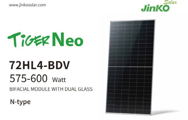Jinko Bifacial 585W Solar Panels