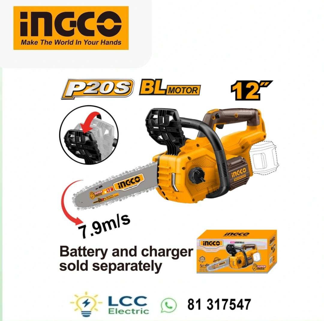 High Quality INGCO Cordless Chain Saw 20V