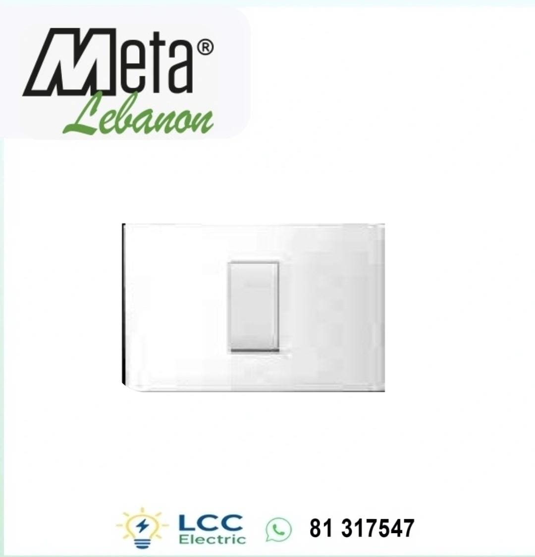 S43 1-Module Front Plate white