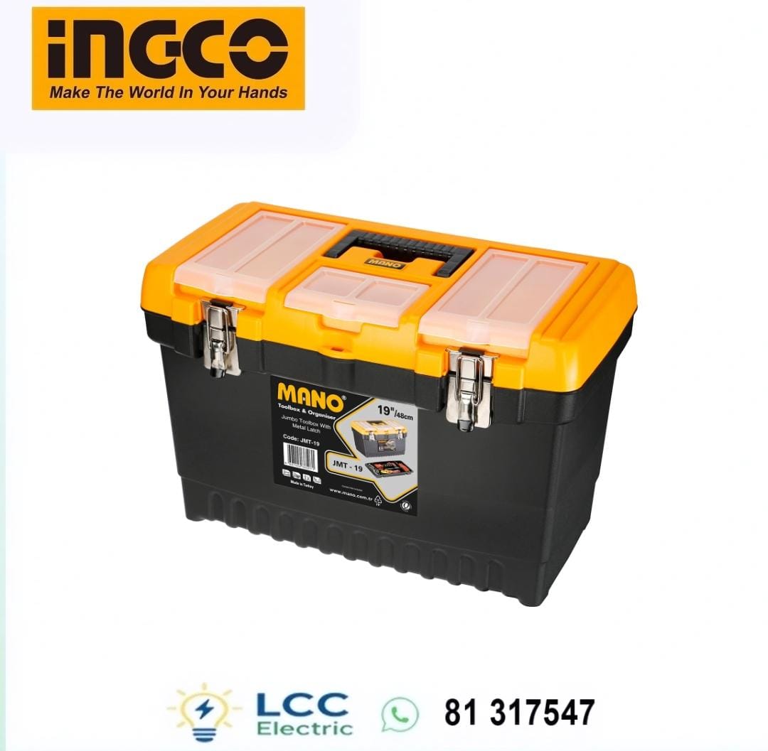 High Quality INGCO Jumbo Toolbox with Metal Latch 19