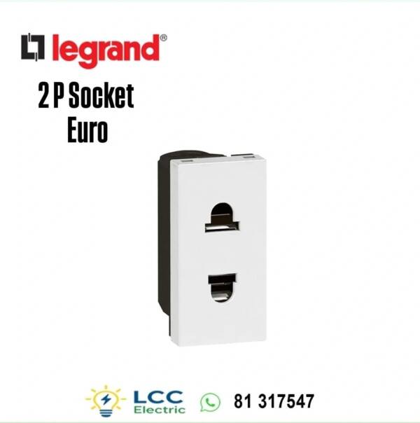 2P Socket Euro Arteor Legrand