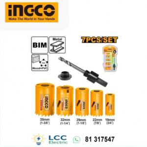 Hight Quality INGCO Bi-Metal Hole Saw Set 7 Pcs