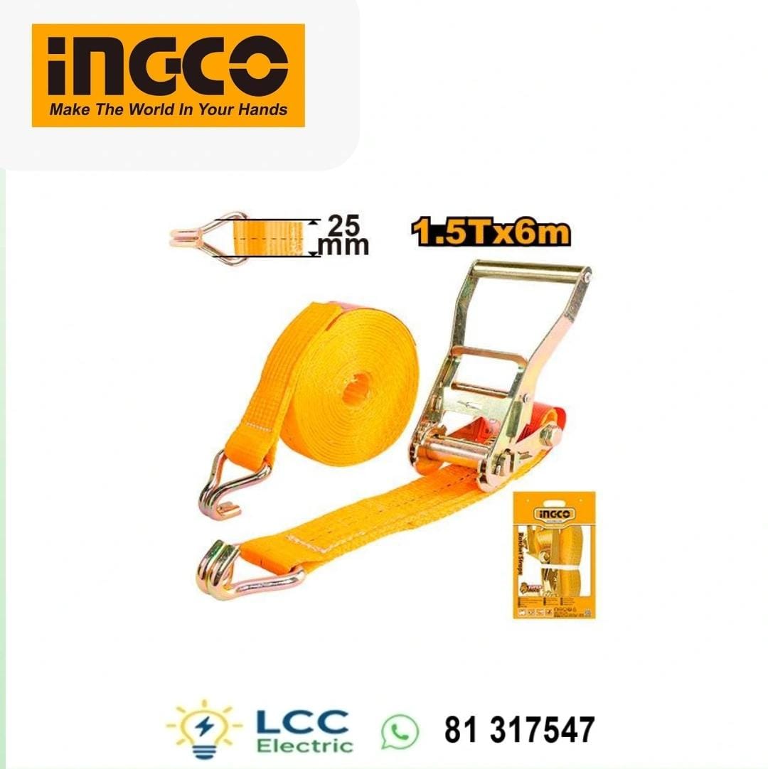 High Quality INGCO Ratchet Straps 6M