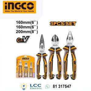 High Quality INGCO 3 Pcs Pliers Set