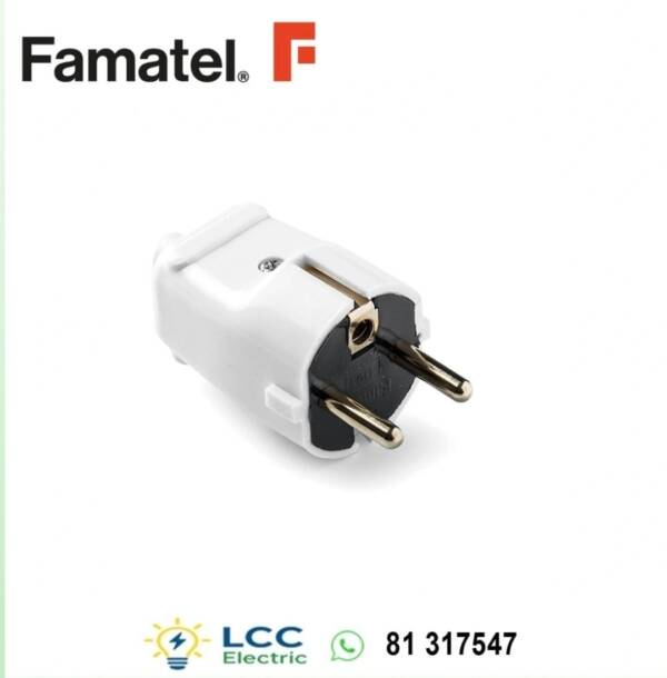 Powerful Schuko Plug 4.8mm Earth 250V Famatel