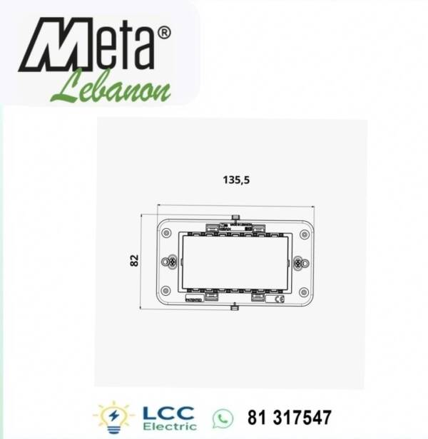 Frame 4 Modules Front Plate