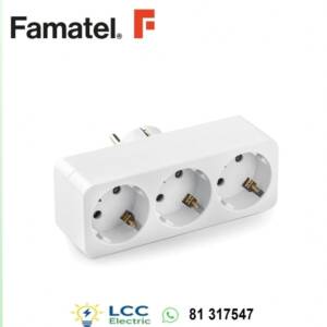 Powerful Triple Adaptor with 3 Schuko Sockets 250V