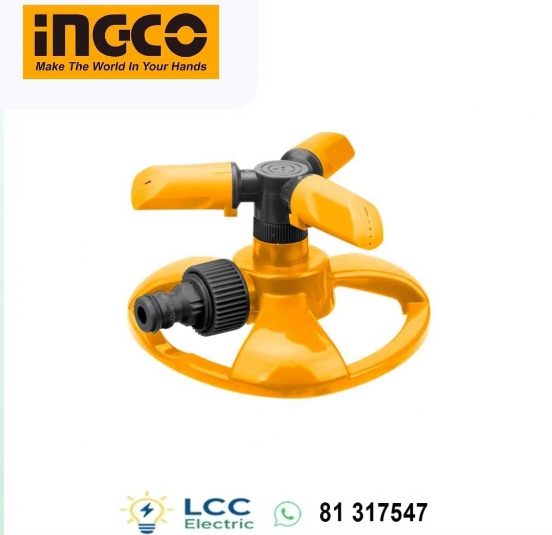 High Quality INGCO Plastic 3 Arm Rotary Sprinkler