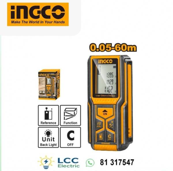 High Quality INGCO Laser Distance Detector 60 LCD