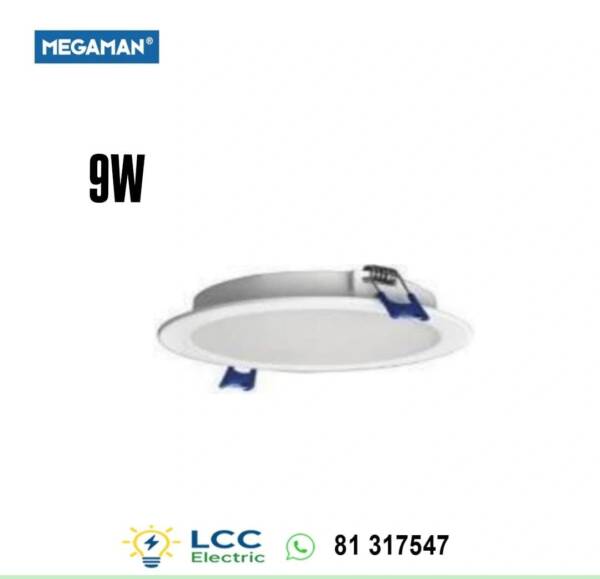 Brilliant LED Backlit Downlight Round CCT 9W Megaman
