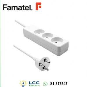 Powerful 3 Socket Schuko Plug 4M Famatel