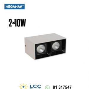 Brilliant Wall Mounted Downlight 2×10W Megaman