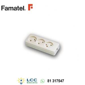 Powerful Famatel Triple Socket Outlet