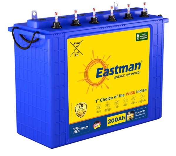 Powerful Tubular Deep Cycle Acid Battery 200Amp – Eastman
