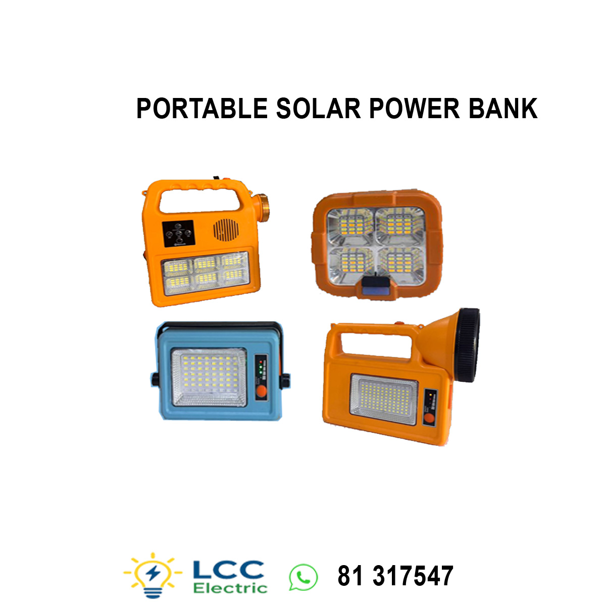 Excellent Portable Solar Power Bank Rechargeable Light