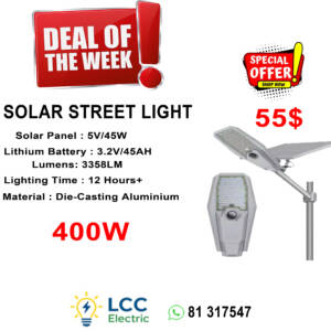 Deal Of The Week - Solar Street Light 400W For Only 55$