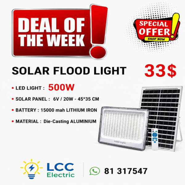 Deal Of The Week - Outdoor Solar Projector 500W For Only33$