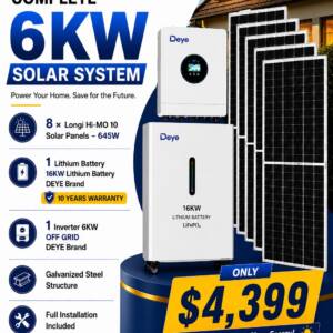 Professional Solar System Installation - Special Price 4399$