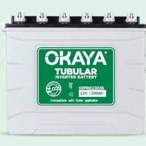 Powerful Tubular Deep Cycle Acid Battery 200Amp – OKAYA